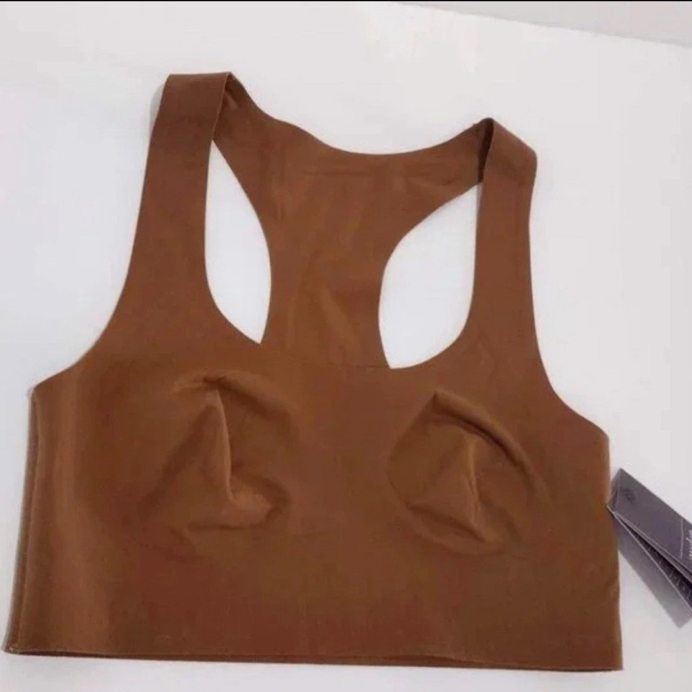 Auden Brown Seamless Longline Bra